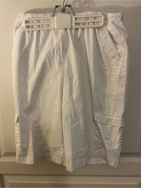 Classic Elements White Cargo pants with Side PocketsSize 14P